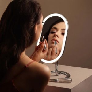 Professional makeup mirror with lights