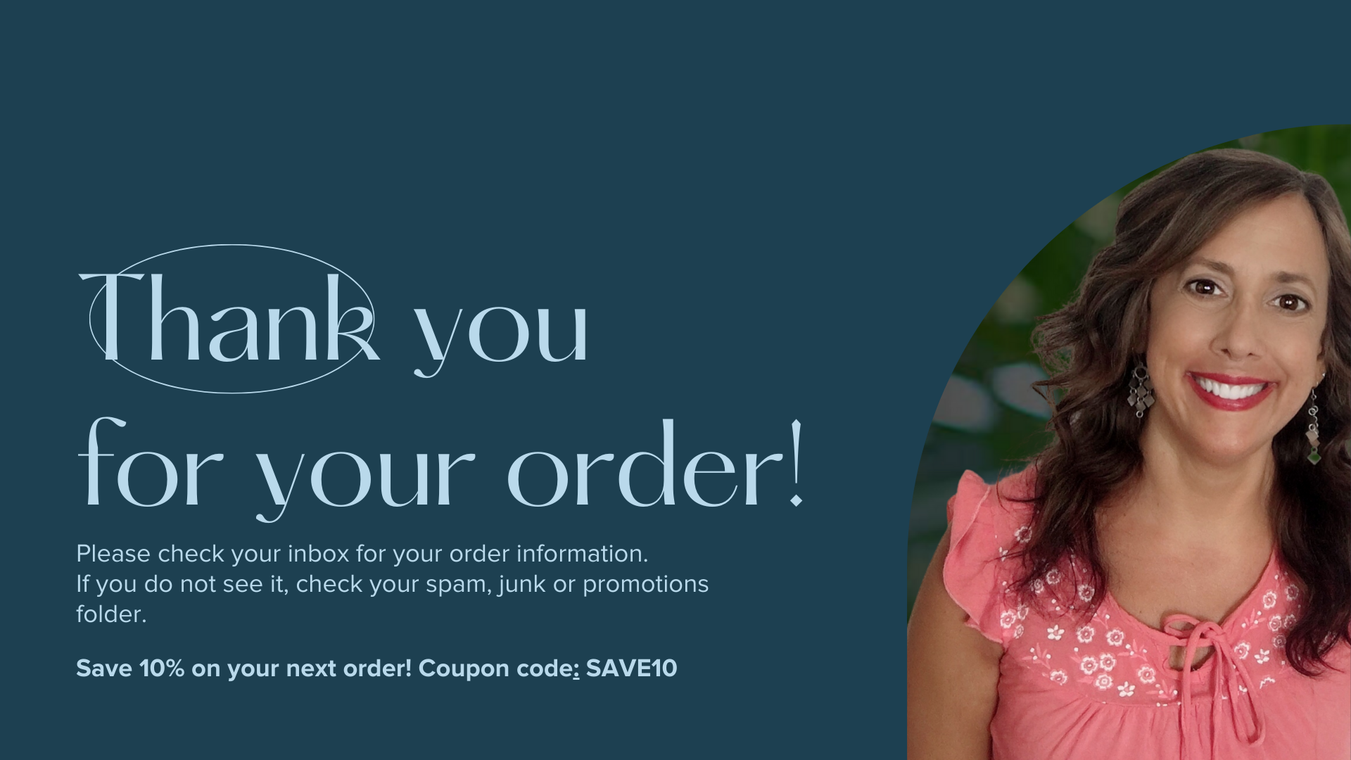 Thank you for your order