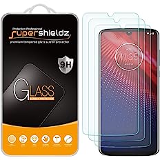 Supershieldz (3 Pack) Designed for Motorola Moto Z4 Tempered Glass