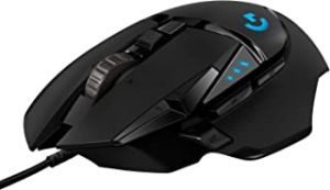 Logitech G502 HERO High Performance Wired Gaming Mouse, HERO 25K Sensor, 25,600 DPI, RGB, Adjustable Weights