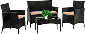 wicker patio furniture set