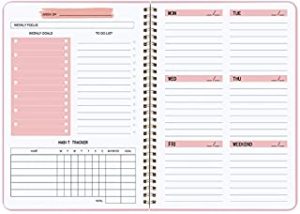Weekly Planner Undated Planner Book with To-Do List ,Weely Goals Habit Tracker,