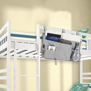 Bedside Storage Caddy, FUNYU Hanging Storage Organizer Bag with 8 Pockets for Bunk Dorm Rooms
