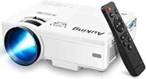 AuKing Mini Projector 2022 Upgraded Portable Video-Projector,55000 Hours