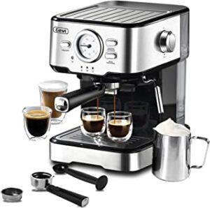 Gevi Espresso Machine 15 Bar Pump Pressure, Cappuccino Coffee Maker