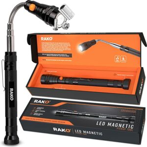 RAK Telescoping Magnetic Pickup Tool - Extendable Magnetic Flashlight - Cool Gadgets for Men Gifts & Christmas Stocking Stuffers - Long LED 