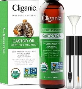 100 castor oil for eyelashes